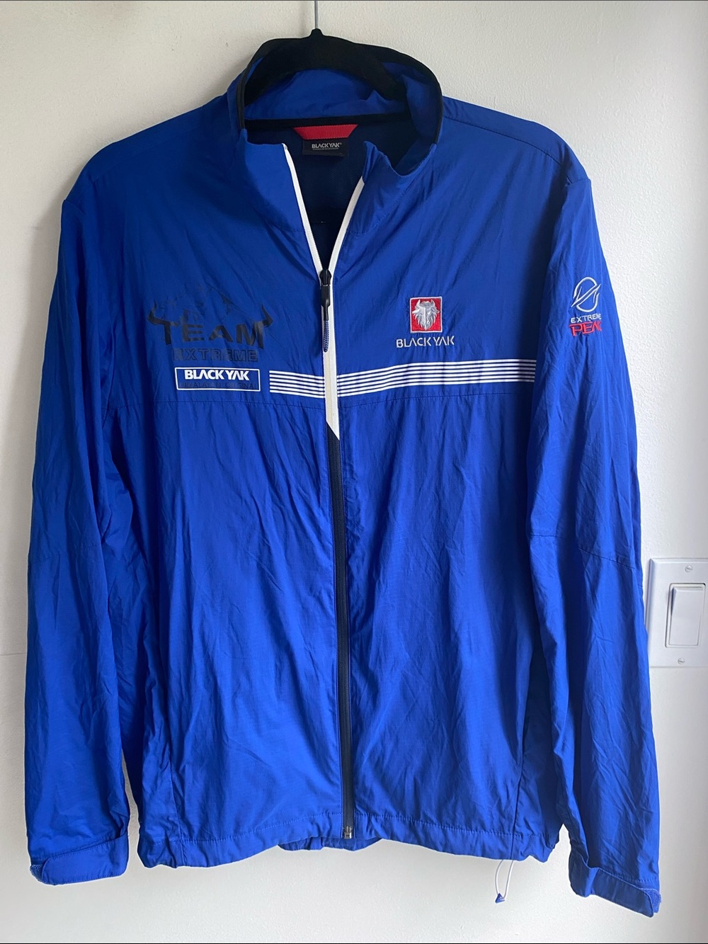 Black Yak Extreme Peak Jacket Coat Windbreaker Med Blue